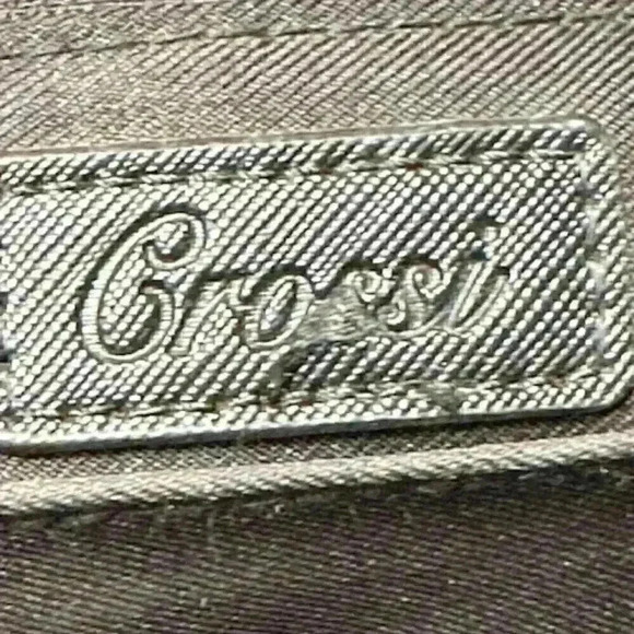 NWOT Crossi Black Vegan Leather Tote Shoulder Bag - Picture 4 of 12